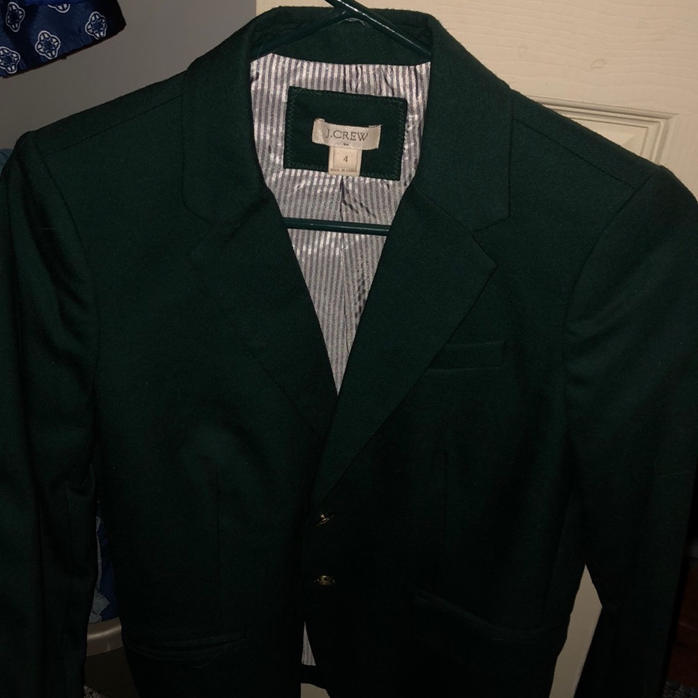 Dark green JCrew blazer size 4